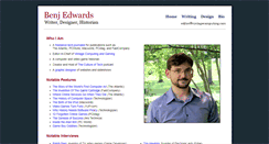 Desktop Screenshot of benjedwards.com