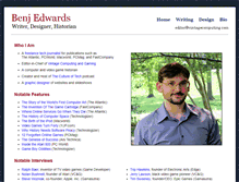 Tablet Screenshot of benjedwards.com